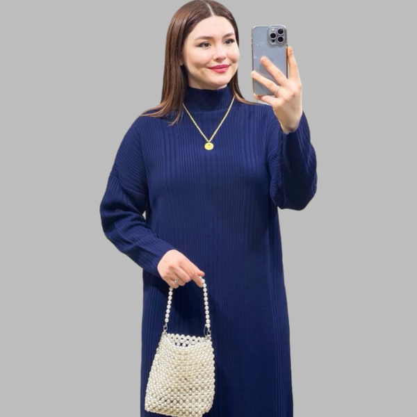 Long Knitted Women's Dress