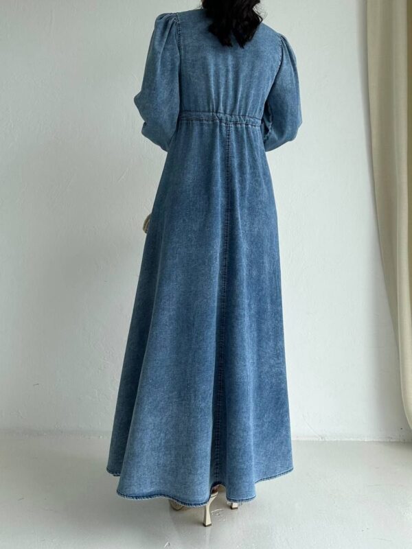 Denim Shirt Dress – Image 3